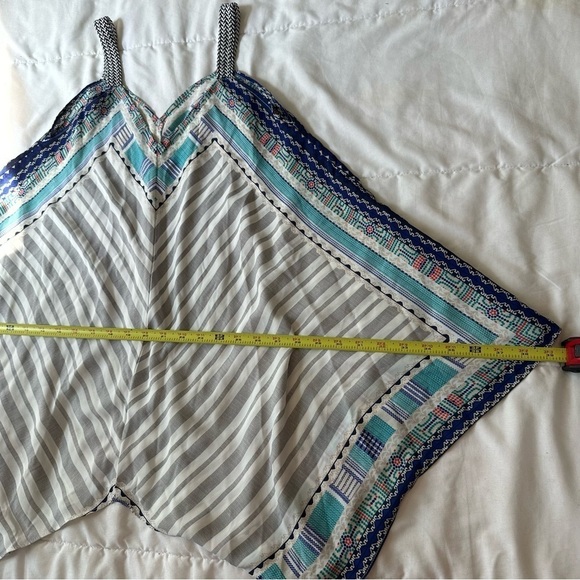 3x25* Maurices Handkerchief Top Sundress Tunic LooseFit Spaguetti Strap Blue XS - Picture 7 of 12